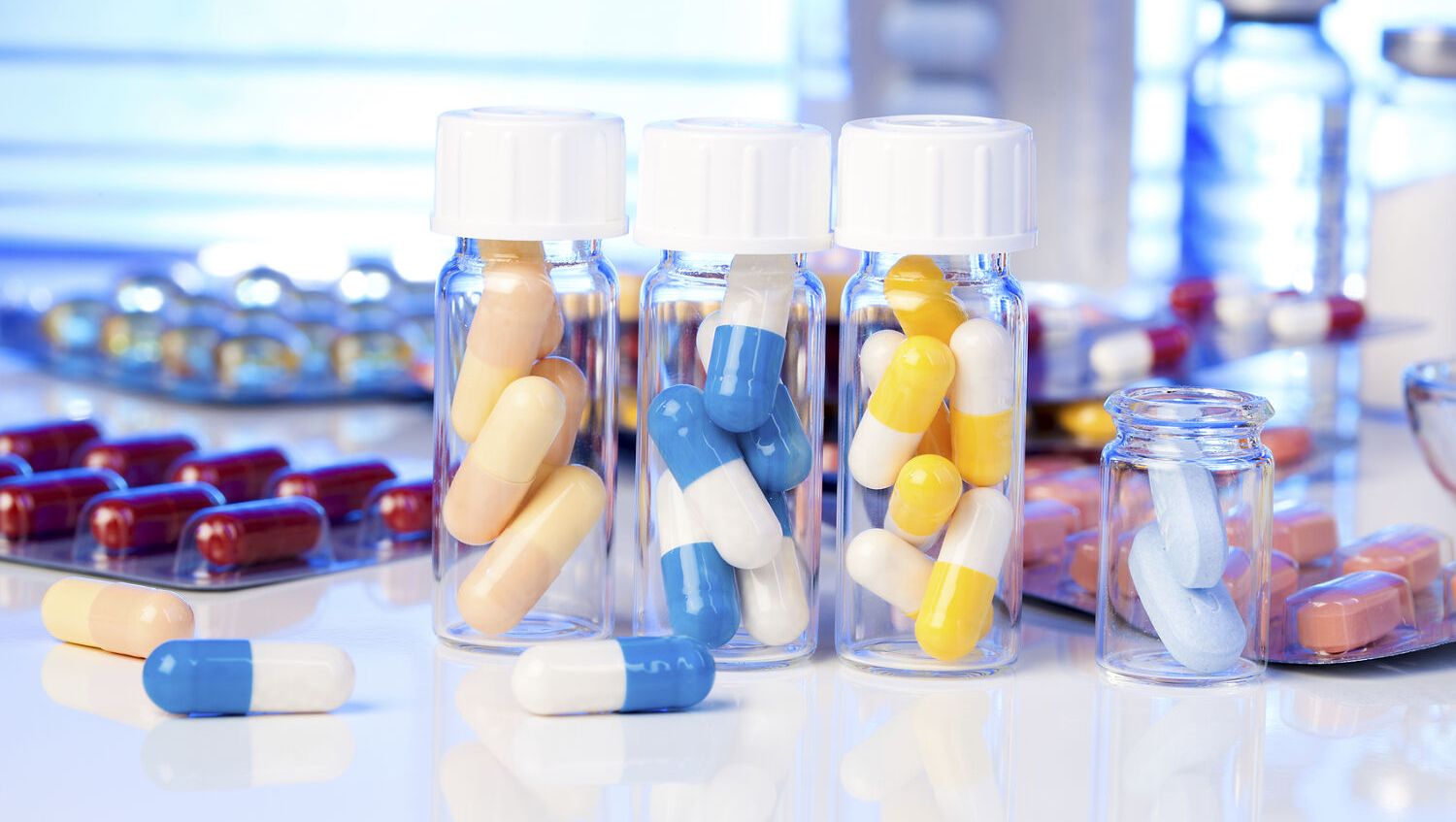 Piller i små flasker